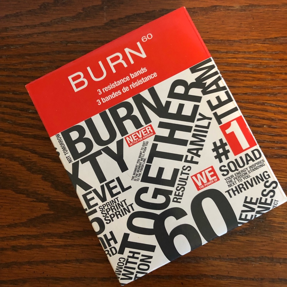 Burn 60 Set of Resistance Bands - New in box